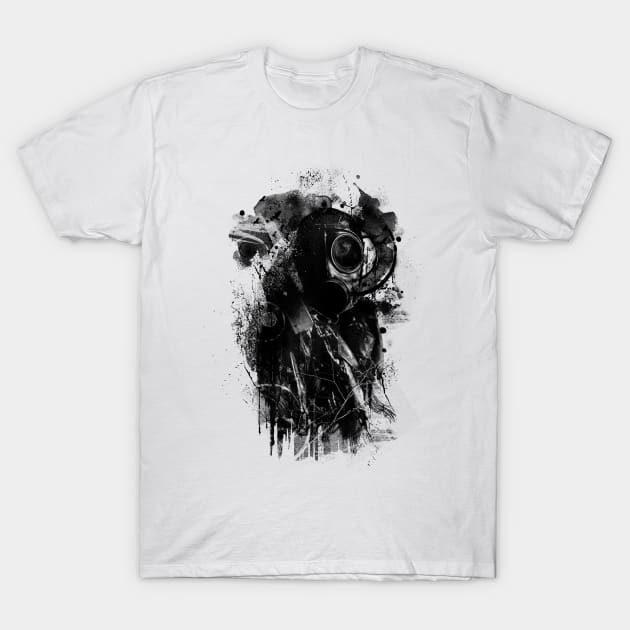 Gasmask Abstract T-Shirt by barmalisiRTB